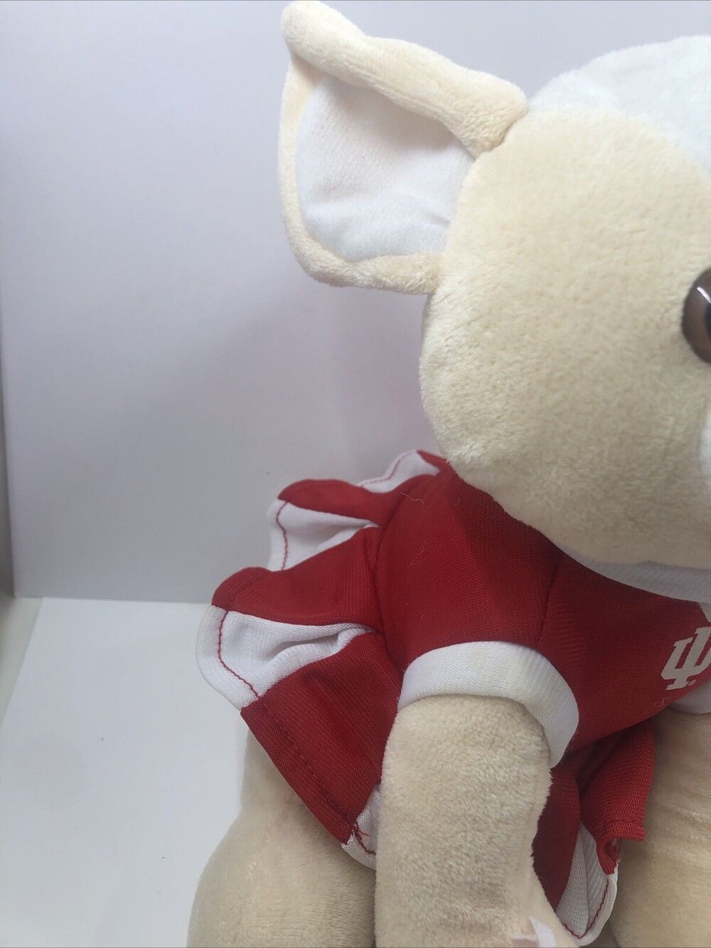 Indiana Hoosiers Stuffed Dog Plush Cheerleader 9 Inches. Please Read - Picture 8 of 16